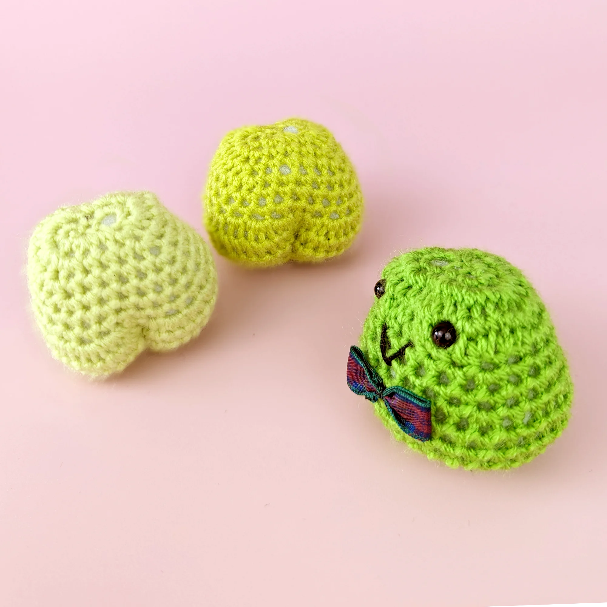 Mini Frog Crochet Keyring