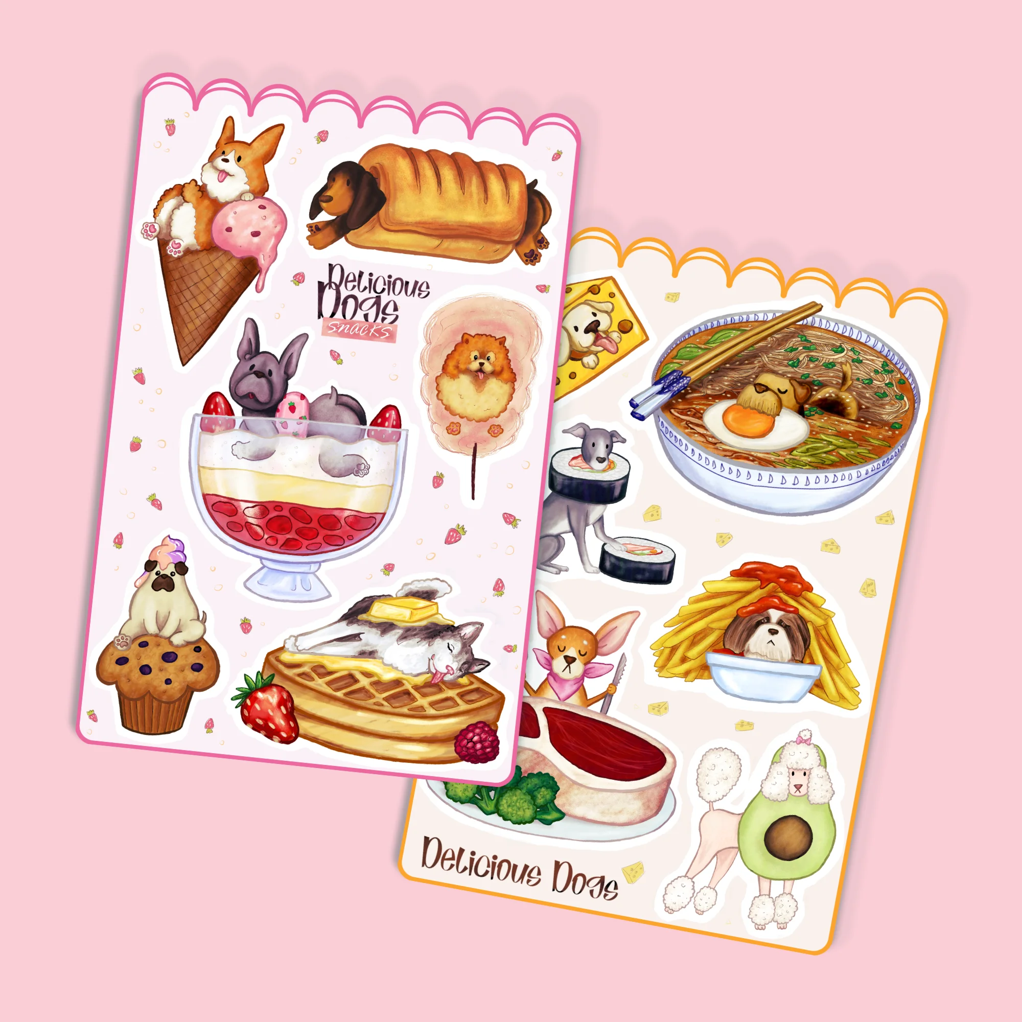 Delicious Dogs Sticker Sheet