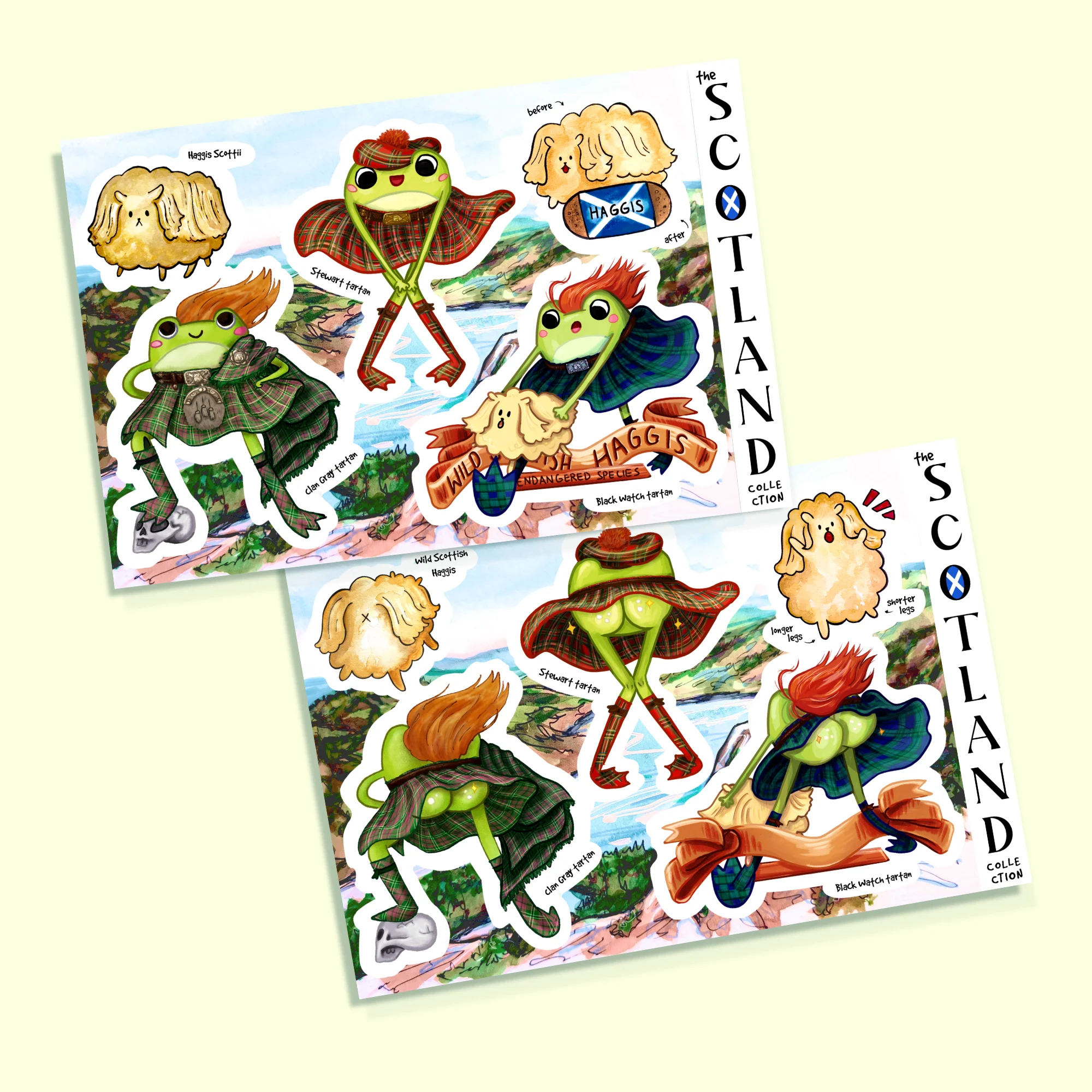 The Scotland Collection Sticker Sheet