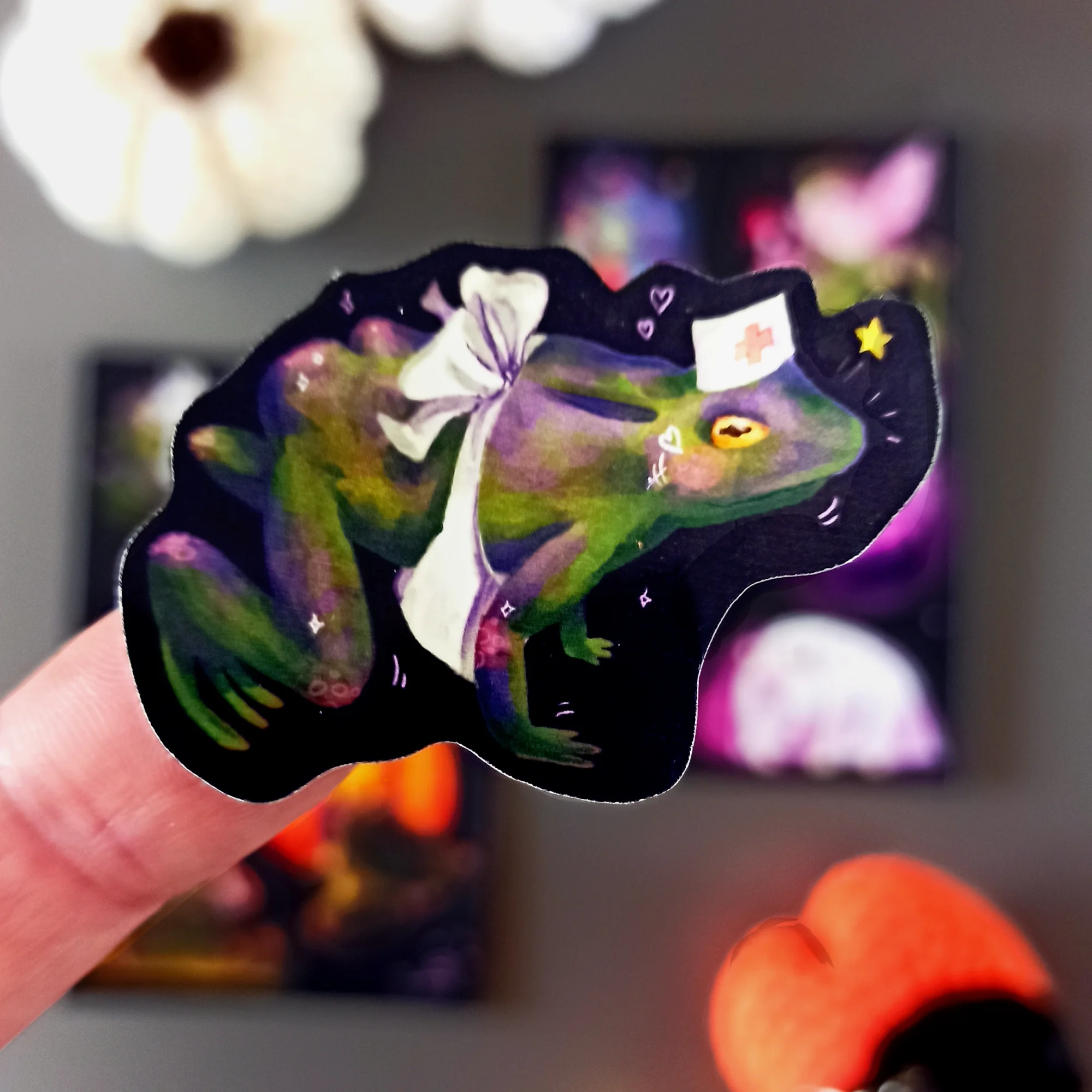 Spooky Frogs Sticker Sheet