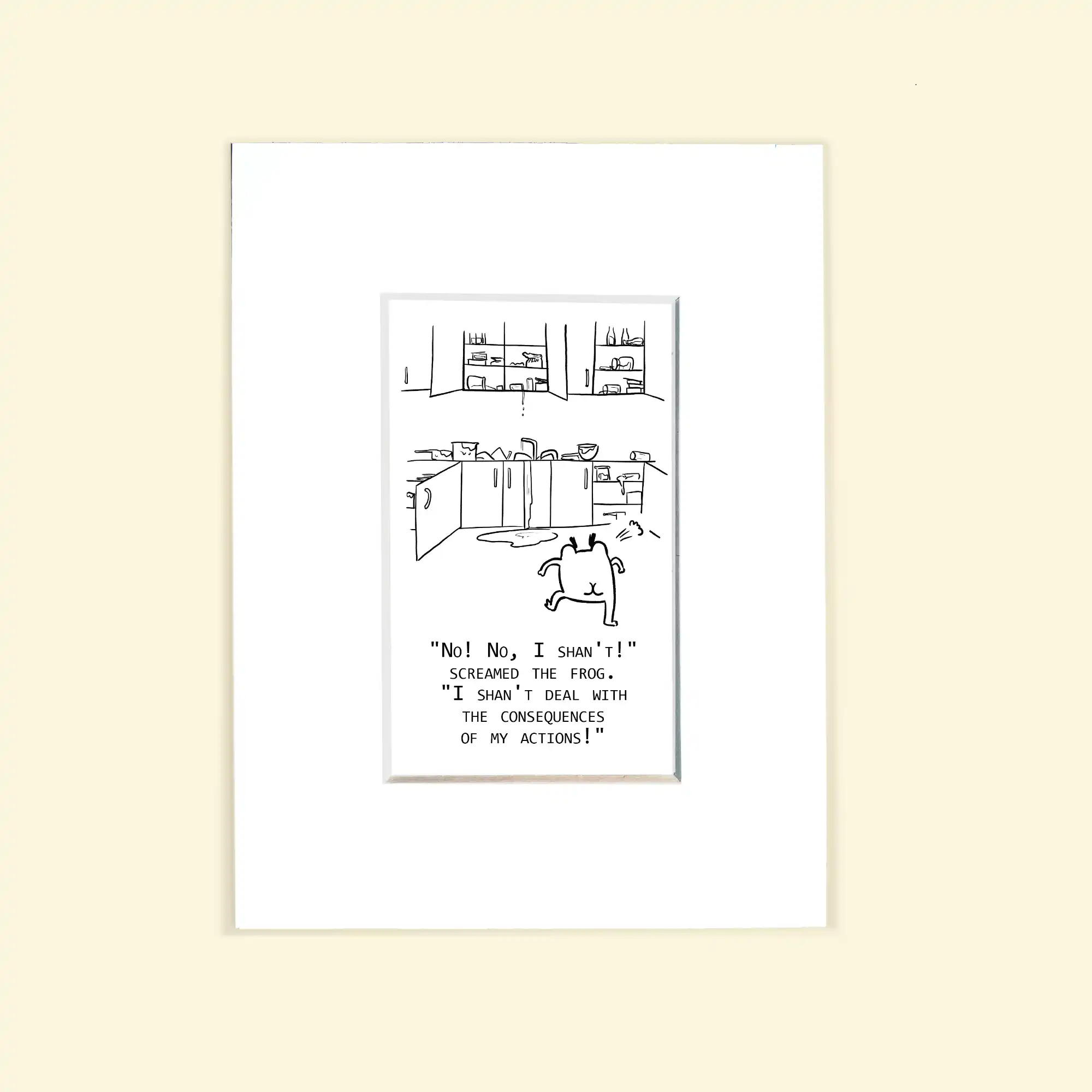 “The Consequences” Existential Frogs Microprint