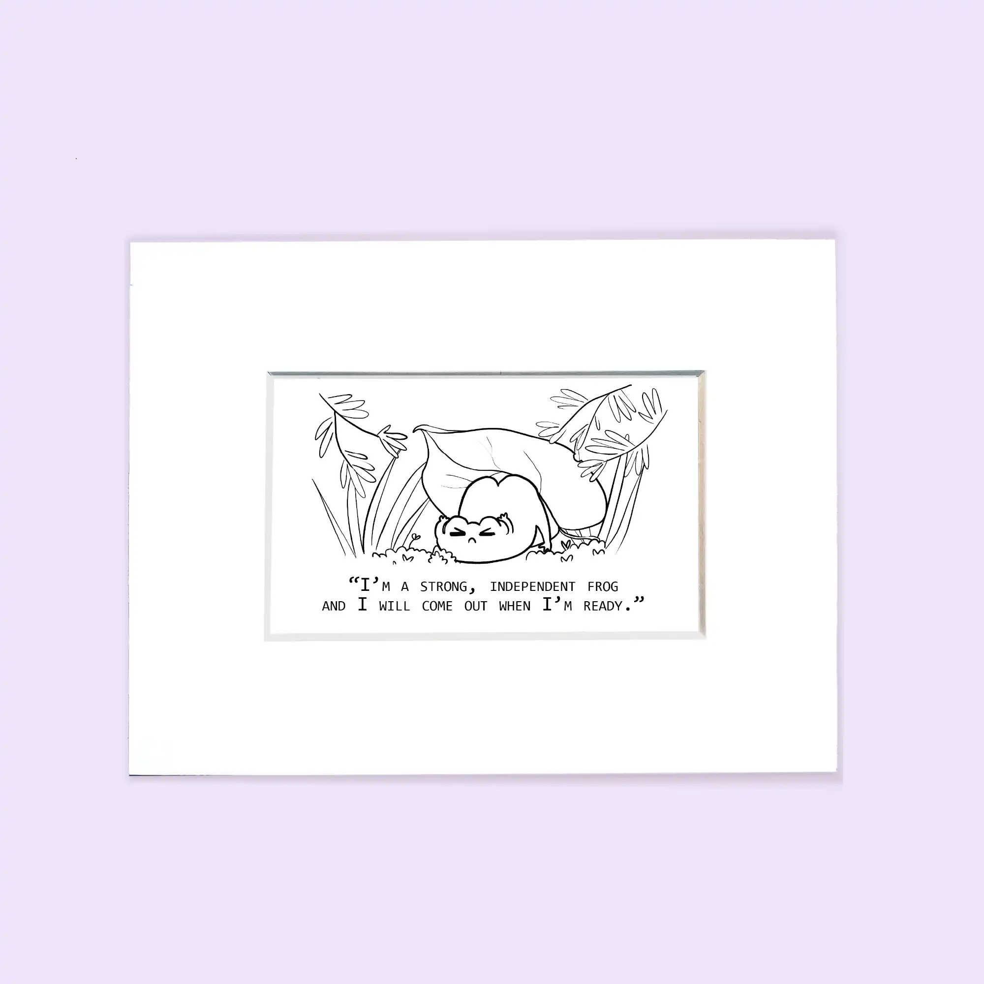 “The Strength” Existential Frogs Microprint