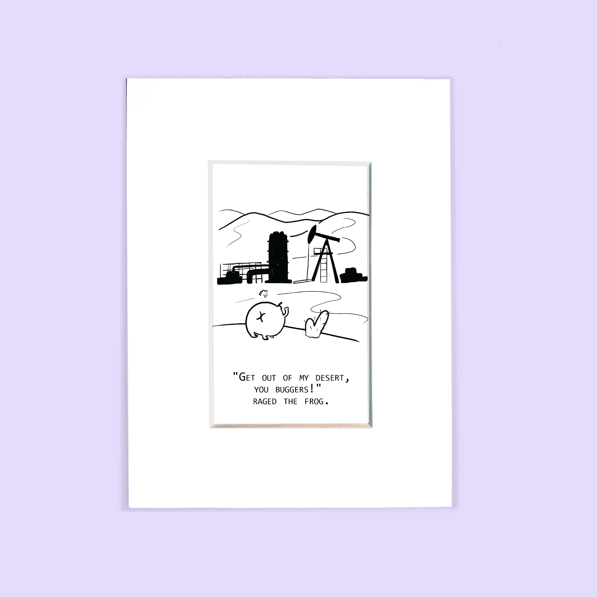 “The Desert” Existential Frog Print