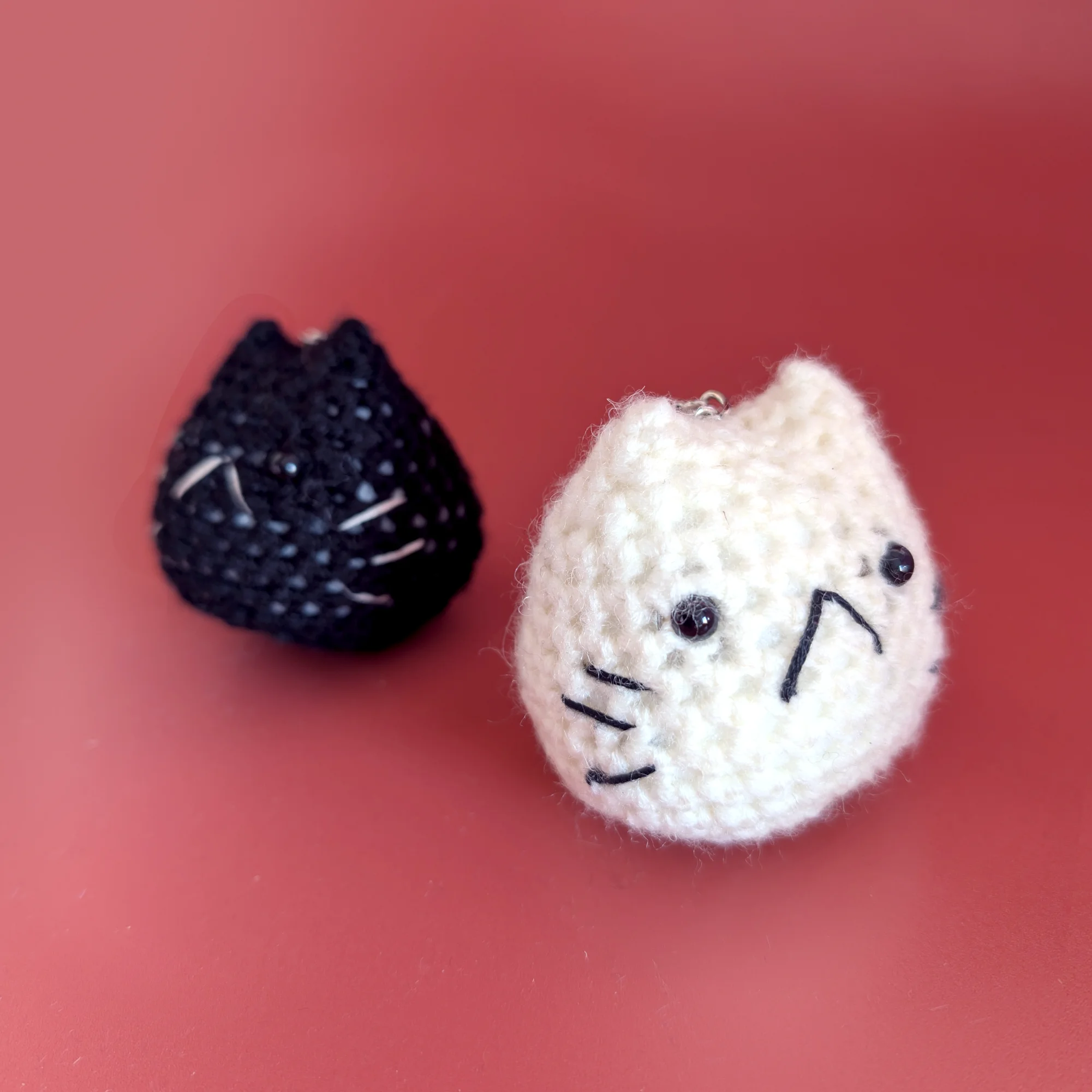 Mini Cat Crochet Keyring