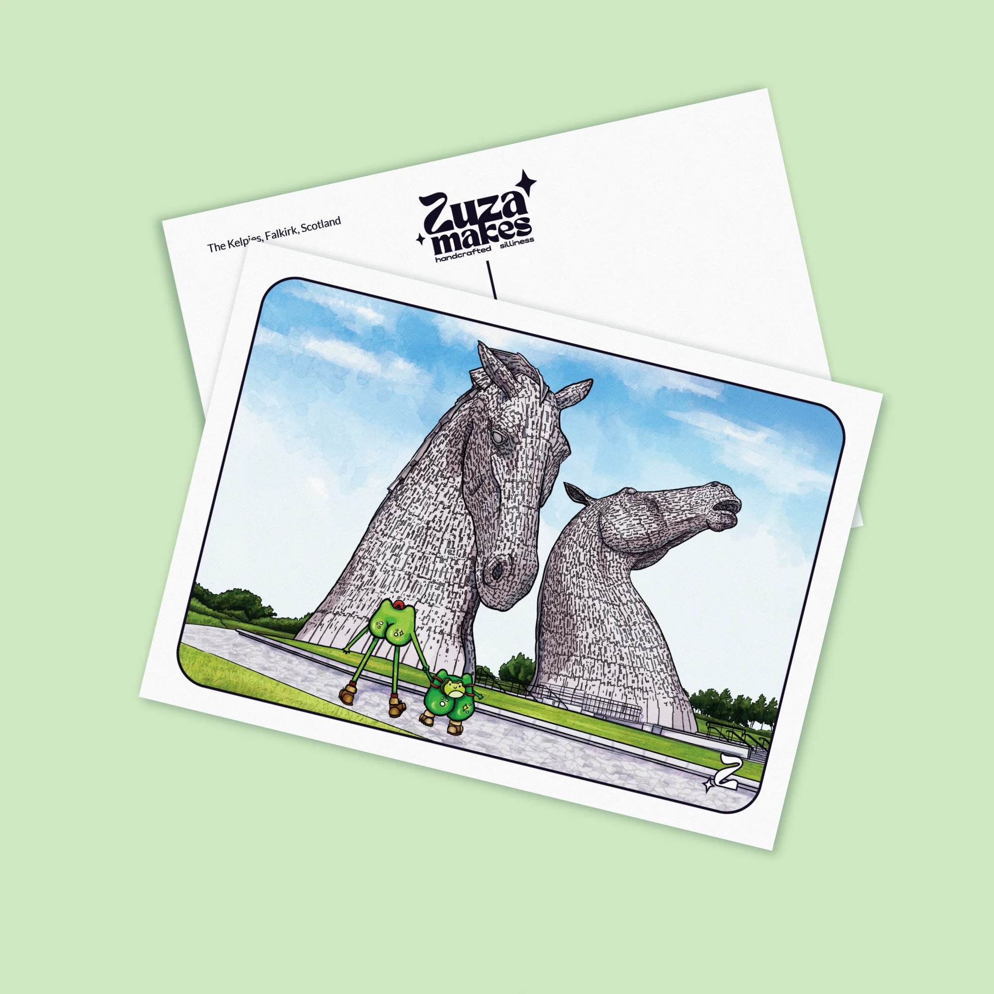Falkirk Kelpies postcard