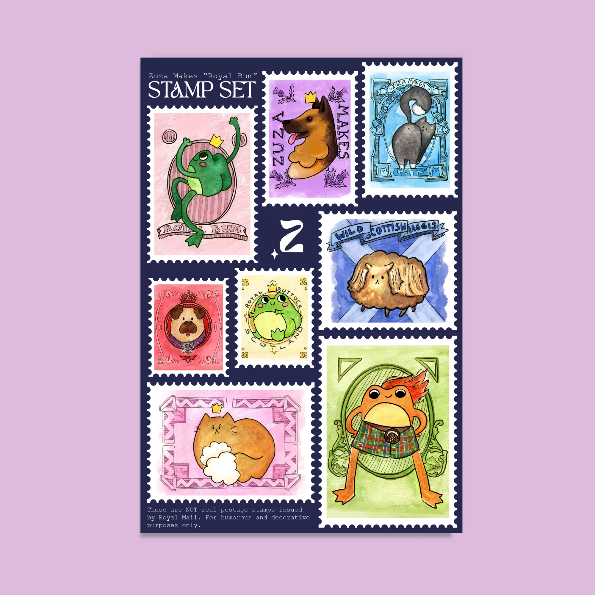 Stamp Set Sticker Sheet