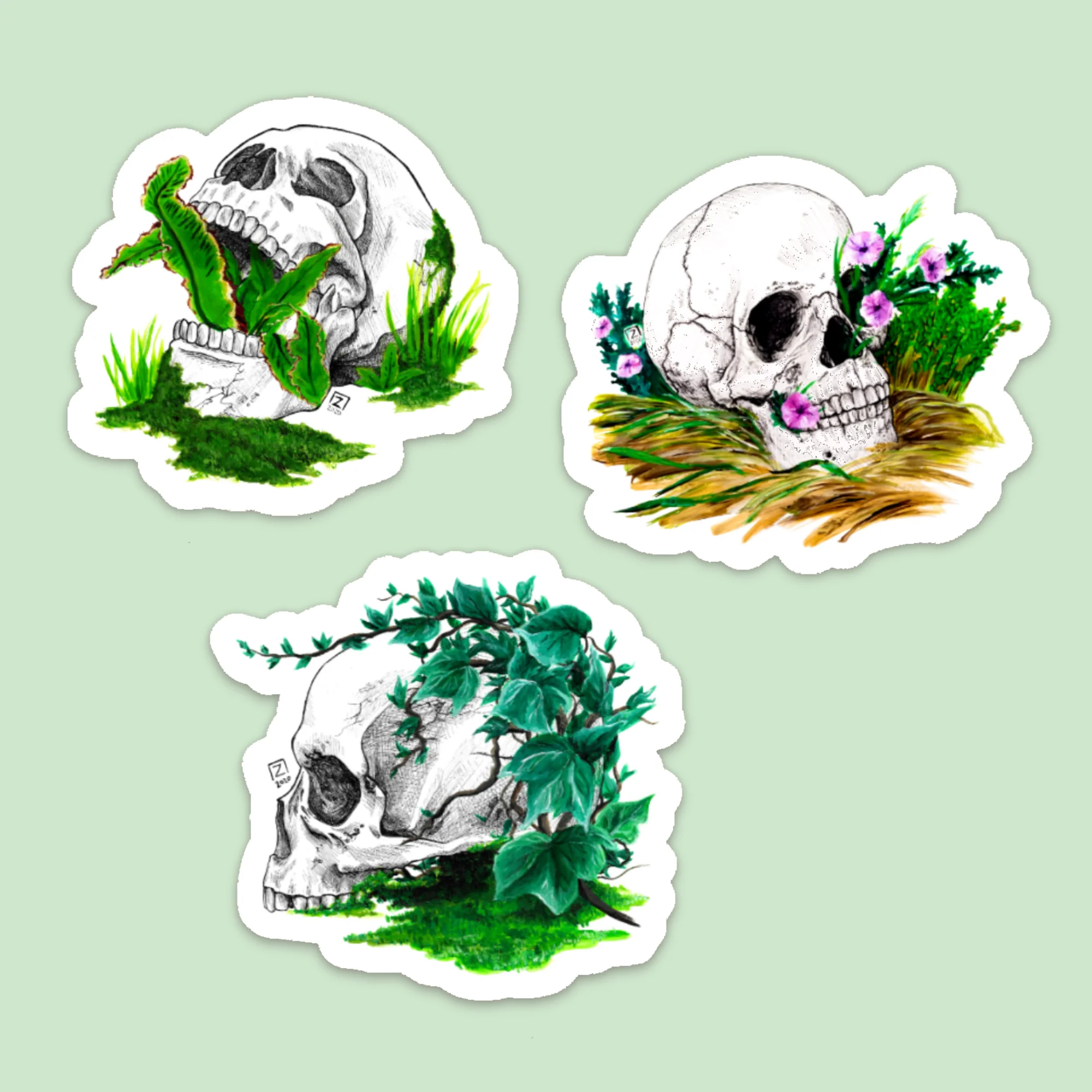 Skulls Vinyl Stickers